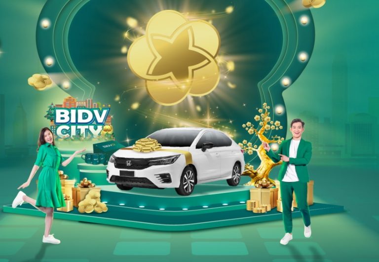 Mở thẻ BIDV online, trúng xe ô tô Honda City, xe máy Honda Vision